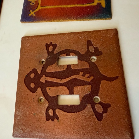 Vintage Southwestern Sand Dust  Artist signed Style Light Switch Covers Bundle - Picture 2 of 6